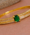 Glittering Green Gemstone Diamond Kada Bracelet Design Online BRAC1183 Glittering Green Gemstone Diamond Kada Bracelet Design Online BRAC1183