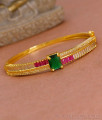 Multi Color Stone Gold Imitation Bracelet Kada Type For Wedding BRAC1184 Multi Color Stone Gold Imitation Bracelet Kada Type For Wedding BRAC1184
