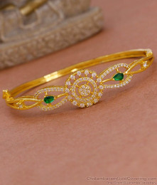 Attractive Ad Stone Gold Imitation Kada Bracelet At Affordable Price BRAC1185