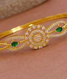 Attractive Ad Stone Gold Imitation Kada Bracelet At Affordable Price BRAC1185