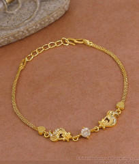 Original Impon Bracelet Stylish White Stone Floral Design For Women BRAC1191