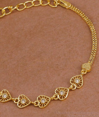 Original Impon Gold Finish Bracelet Heart Design With Stone BRAC1194