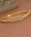 High Quality Gold Plated White Stone Kada Bracelet Shop Online BRAC1202 High Quality Gold Plated White Stone Kada Bracelet Shop Online BRAC1202