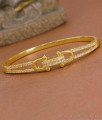 Sparkling White Stone Gold Covering Bracelet For Women BRAC1204