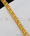 Majestic Lotus Design Gold Thick Bracelet For Mens Party Wear BRAC121