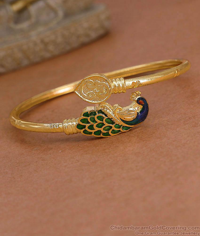 Premium Enamel Pattern Peacock Vel Kappu Shop Online BRAC1214 Premium Enamel Pattern Peacock Vel Kappu Shop Online BRAC1214