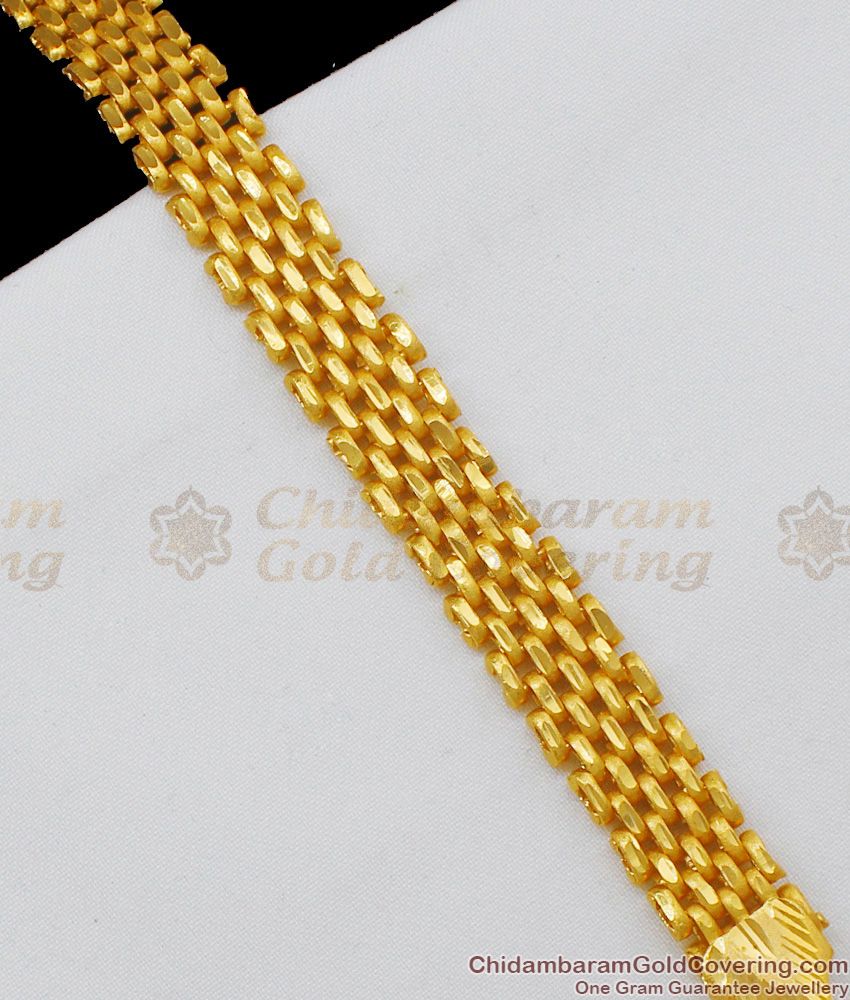 Thick Bracelet For Mens Party Wear Jewelry One Gram Gold Designs BRAC122