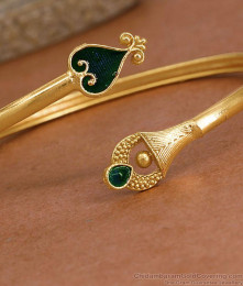 Bridal Wear Peacock Design Gold Bracelet Shop Online BRAC1225