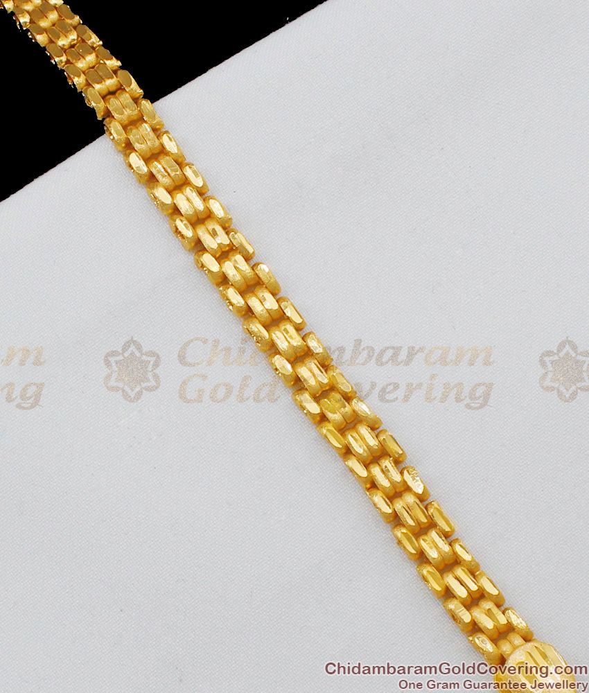 Traditional Men's Bracelet Party Wear Jewelry One Gram Gold Designs BRAC123