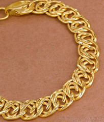 Premium Forming Gold Dual-Loop Interlocking Bracelet BRAC1234