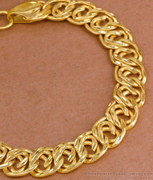 Premium Forming Gold Dual-Loop Interlocking Bracelet BRAC1234