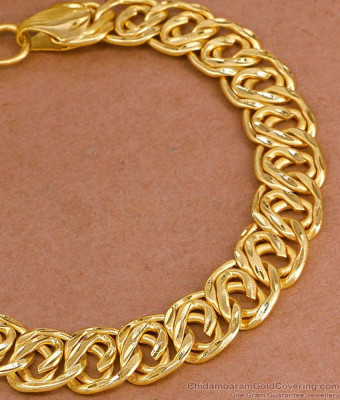 Premium Forming Gold Dual-Loop Interlocking Bracelet BRAC1234