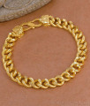 Men's Matte Gloss Cuban Link Gold Plated Bracelet BRAC1235 Men's Matte Gloss Cuban Link Gold Plated Bracelet BRAC1235