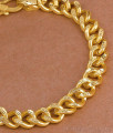 Men's Matte Gloss Cuban Link Gold Plated Bracelet BRAC1235 Men's Matte Gloss Cuban Link Gold Plated Bracelet BRAC1235