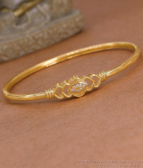 Stylish White Stone Impon Kada For Women Fashion BRAC1237