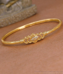 Stylish White Stone Impon Kada For Women Fashion BRAC1237 Stylish White Stone Impon Kada For Women Fashion BRAC1237