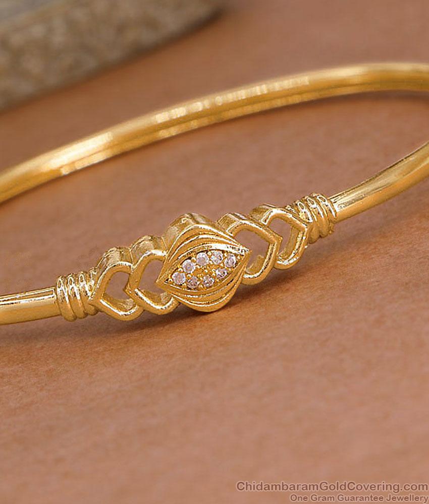 Stylish White Stone Impon Kada For Women Fashion BRAC1237