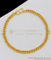 One Gram Gold Thin Light Weight Design Mens Bracelet Online BRAC131