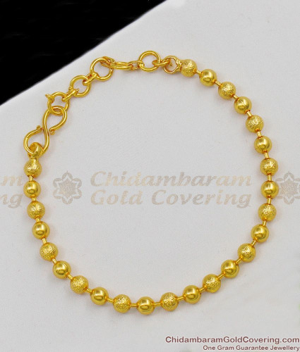 22K Multi-Tone Gold Beaded Bracelet (4.2gm) – Virani Jewelers