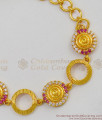 Ruby Stone Gold Bracelet Regular Wear Ornament For Ladies Online BRAC137