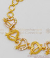 Valentine Special Heart Shaped Gold Bracelet Regular Wear Jewelry Online BRAC138