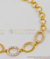 Full White Stone Gold Bracelet Diamond Pattern Jewelry For Ladies Online BRAC143