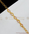 High on Fashion Gold Bracelet Ruby Pattern Jewelry For Ladies Online BRAC154