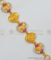 Valentine Special Heart Shaped Gold Bracelet Regular Wear Jewelry Online BRAC155