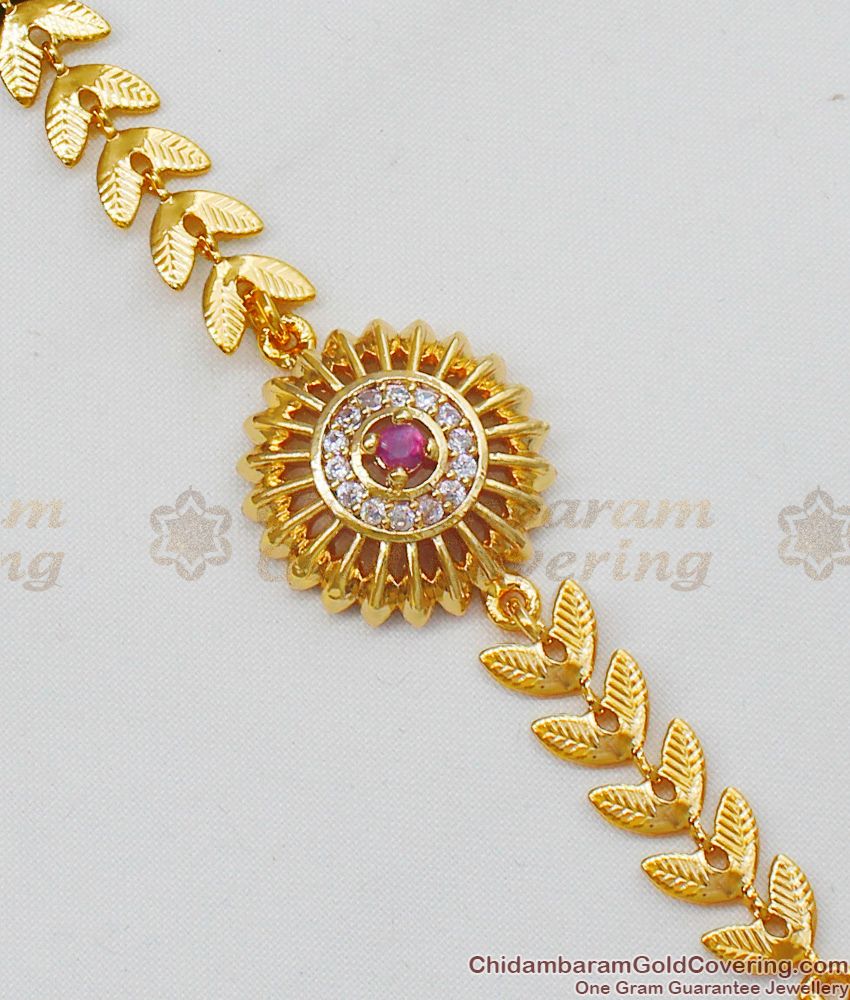 Sparkling AD Stone Gold Design Office Wear Bracelet Collections for Girls BRAC164