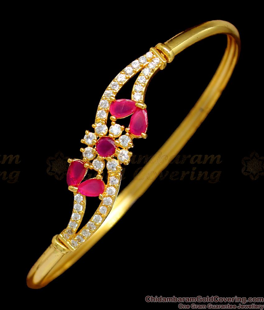 Attractive Ruby White Stones Open Type Bracelet for Teens Girls BRAC170