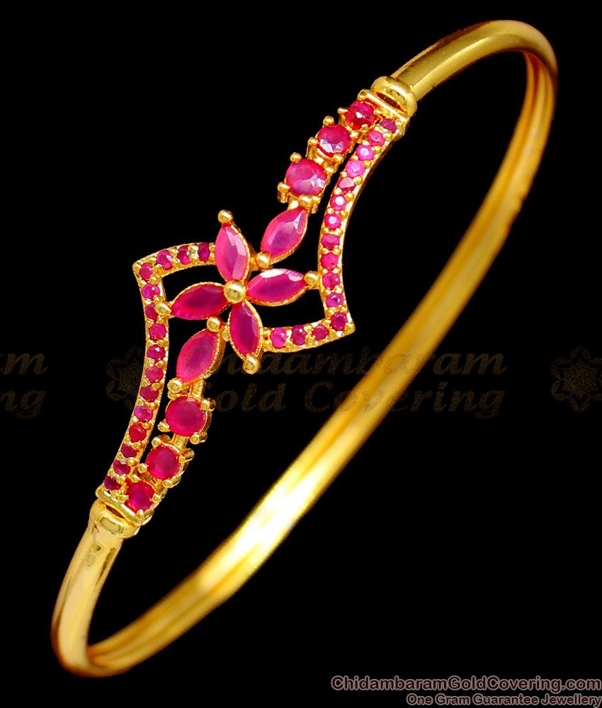 Grand Flower Design Imitation Jewelry Open Type Bracelet For Trendy Girls BRAC171