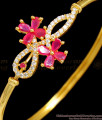 Fashionable Flower Model Ruby White Bracelet Collections BRAC172