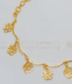 Pretty Rose Flower Design Gold Plated Bracelet Collections Online BRAC194