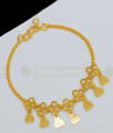 Special Heart Design One Gram Gold Bracelet Jewelry For Ladies Regular Wear BRAC198