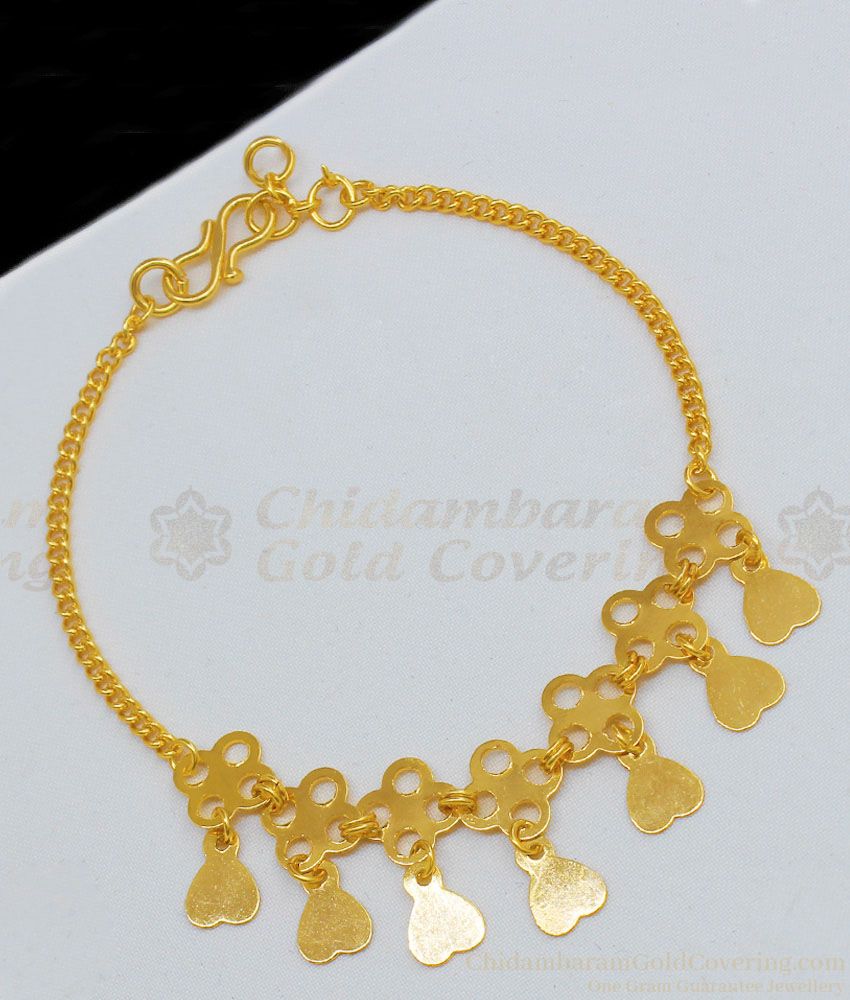 Special Heart Design One Gram Gold Bracelet Jewelry For Ladies Regular Wear BRAC198 Special Heart Design One Gram Gold Bracelet Jewelry For Ladies Regular Wear BRAC198