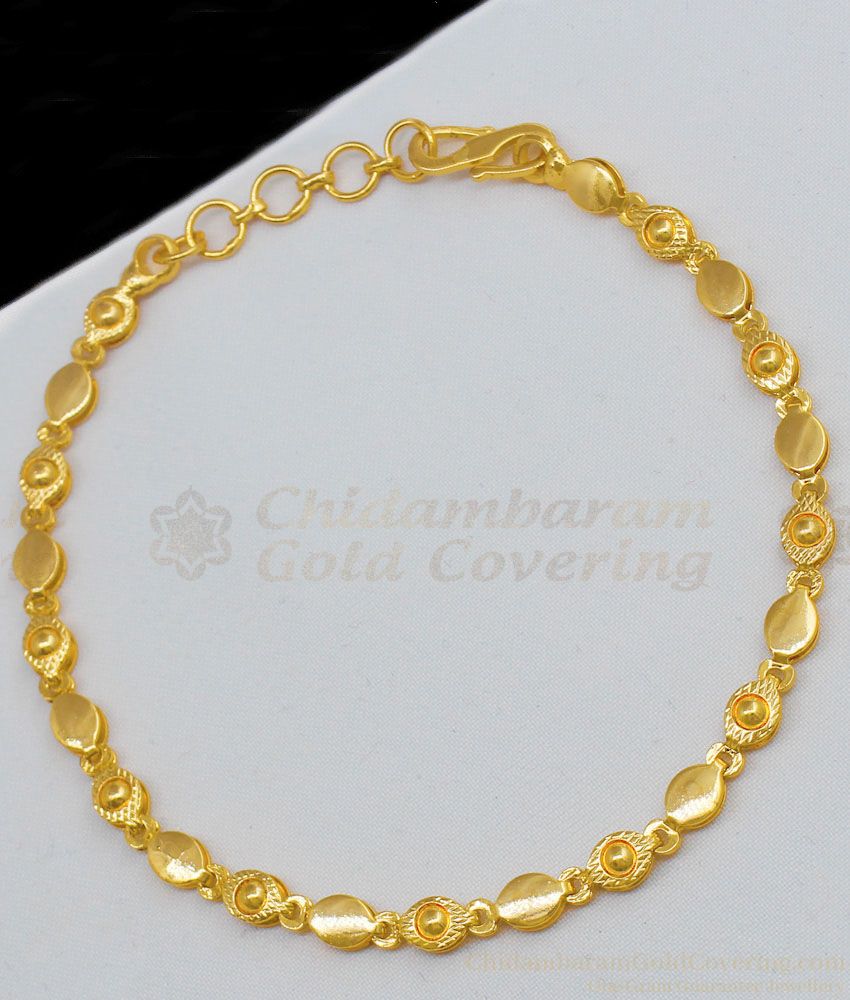 Thin Solid Eye Ball Design Gold Imitation Bracelet Jewelry Latest Online Collecion For Girls BRAC200