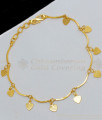 New Married Impressive Heart Model Gold Tone Bracelet Jewelry Collection BRAC202