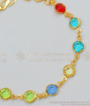 Beautiful MultiStone Bracelet Gold Imitation Jewelry Online Sell BRAC203
