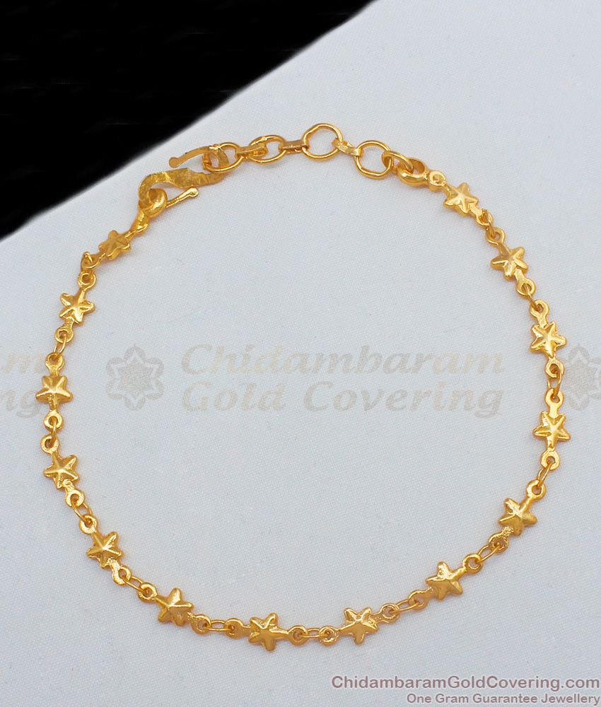 Small Gold Star Bracelet Beaded Bracelets One Gram Gold Jewelry BRAC217