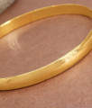 BRAC230 Impon Mens Plain Kaapu Design Bangle Pattern One Gram Gold Jewelry BRAC230 Impon Mens Plain Kaapu Design Bangle Pattern One Gram Gold Jewelry