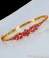 Grand Ruby Stone Open Type Bracelet Collections For Girls BRAC245