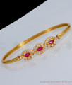 Ruby Diamond Gold Bracelet Designs For Marriage Collections Online BRAC251