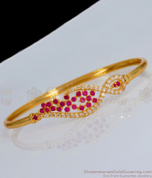 Bridesmaid Ruby Stone Bracelet Designs For Girls Jewelry Collections Online BRAC252