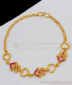 Valentine Gift Heart Shaped Ruby Stone Imitation Bracelet Design BRAC259