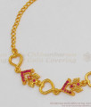 Valentine Gift Heart Shaped Ruby Stone Imitation Bracelet Design BRAC259