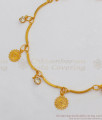 Thin Gold Inspired Heart Design Hanging Bracelet Daily Wear BRAC260