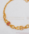 Multi Colour Stone Gold Bracelet Buy Chidambaram Gold Covering BRAC265