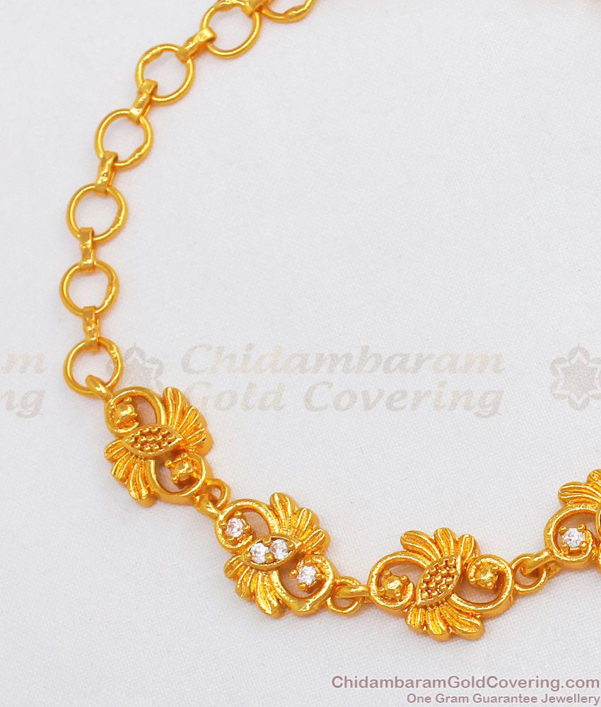 Stunning Gold Bracelet Flower Design Buy Online Shopping For Women Daily Wear BRAC267