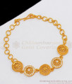 Fancy Gold Bracelet Ladies Light Weight Design For Special Occasions BRAC268