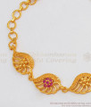 Ruby Stone Gold Bracelet Design For Special Occasions For Ladies BRAC269